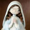 Holy Family Statue St.Joseph with Youth Jesus Virgin Mary Resin Figurine Indoor Nativity Scene Tabletop Decoration Religious Gift