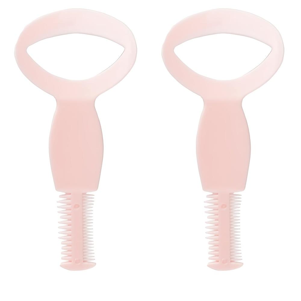 3 pcs Eyeliner & Lash Stencil Kit for Beginners - Pink Makeup Tool with Brush for Precise Application, No Battery Needed