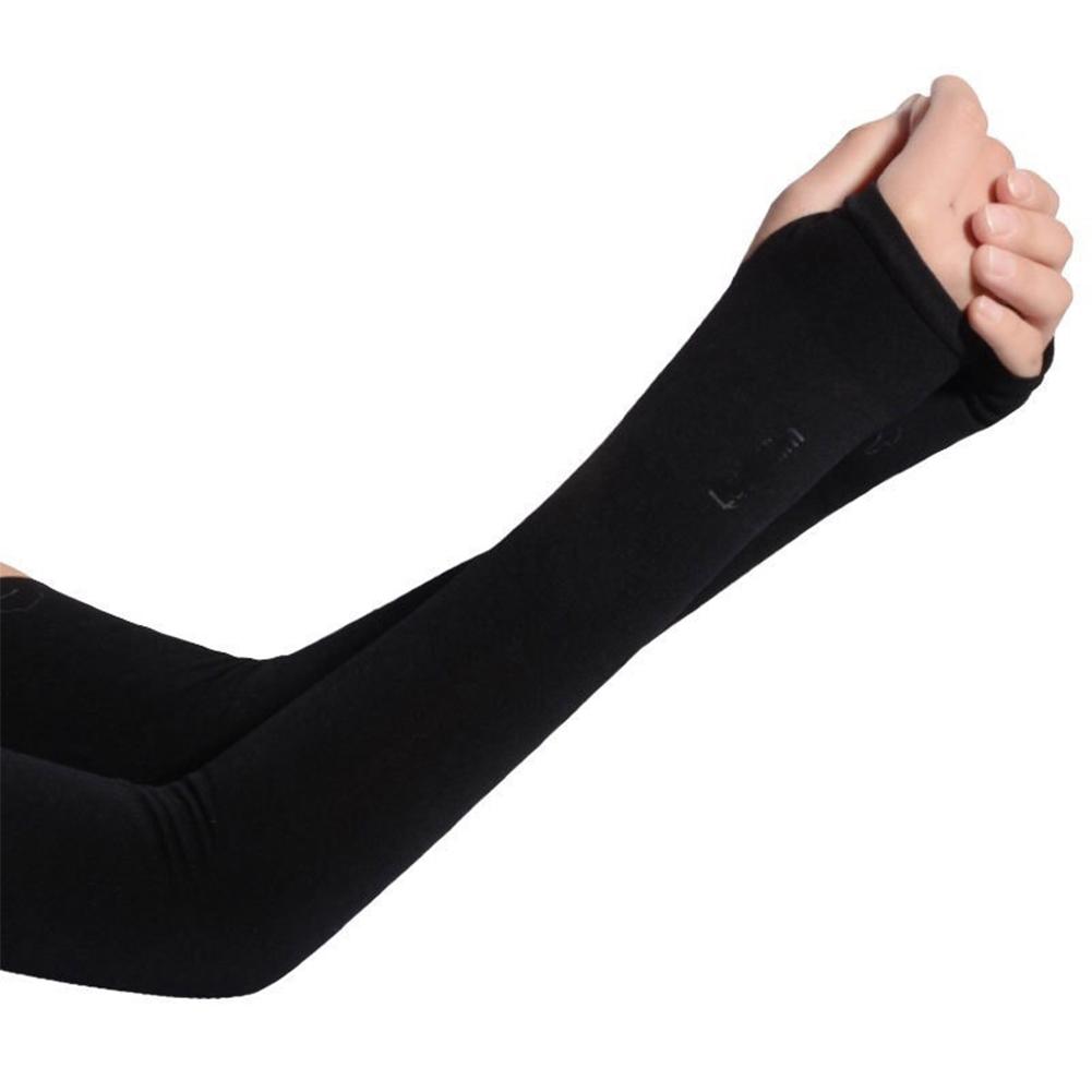 1 Pair Ice Silk Cooling Arm Sleeves Summer Sun Protective Outdoor Cycling Running Fishing Driving Arm Covers