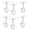 Curtain Rod Holder Brackets Strong Load-bearing Adjustable Simple Installation Ceiling Mounted Self Adhesive Curtain Rod Hooks