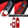 3Pcs New Carbon Fiber Window Lift Switch Panel Trim Cover  For Ford Mustang