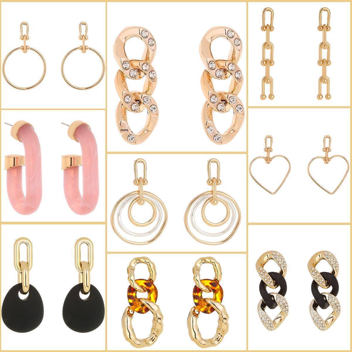 

Minimalist Geometric Metal Hoop & Twisted Earrings Collection