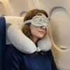 Support Travel Neck Cushion Portable Eye Mask Cute Neck Support Pillow  Office Nap