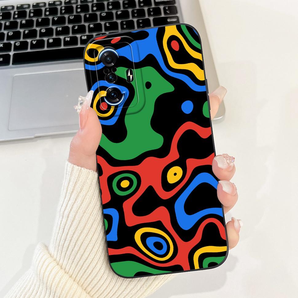 Handyhülle Für Xiaomi Redmi K40 Gaming Hülle Luxus Malerei Abdeckung Für Redmi K 40 K40 Gaming Silikon Weich Stoßfest Rückseite