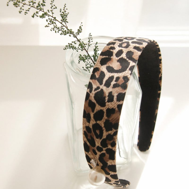 

Дж.Лорен Леопардовая Жемчужная Повязка на Голову H01287 single type