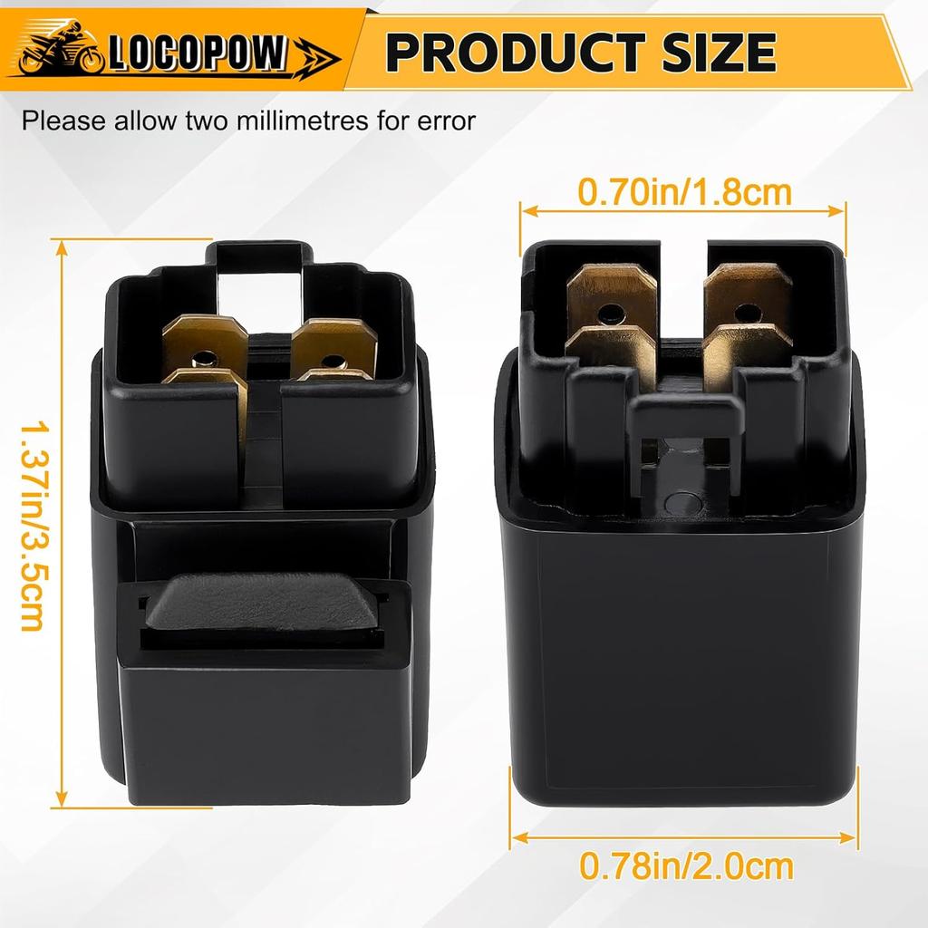 Starter Solenoid Relay Assy for Polaris Predator 50 90 Suzuki QuadSport LT 80 Z50 Yamaha Warrior 350 Big Bear 400 Grizzly 660 600 Moto 4 Raptor