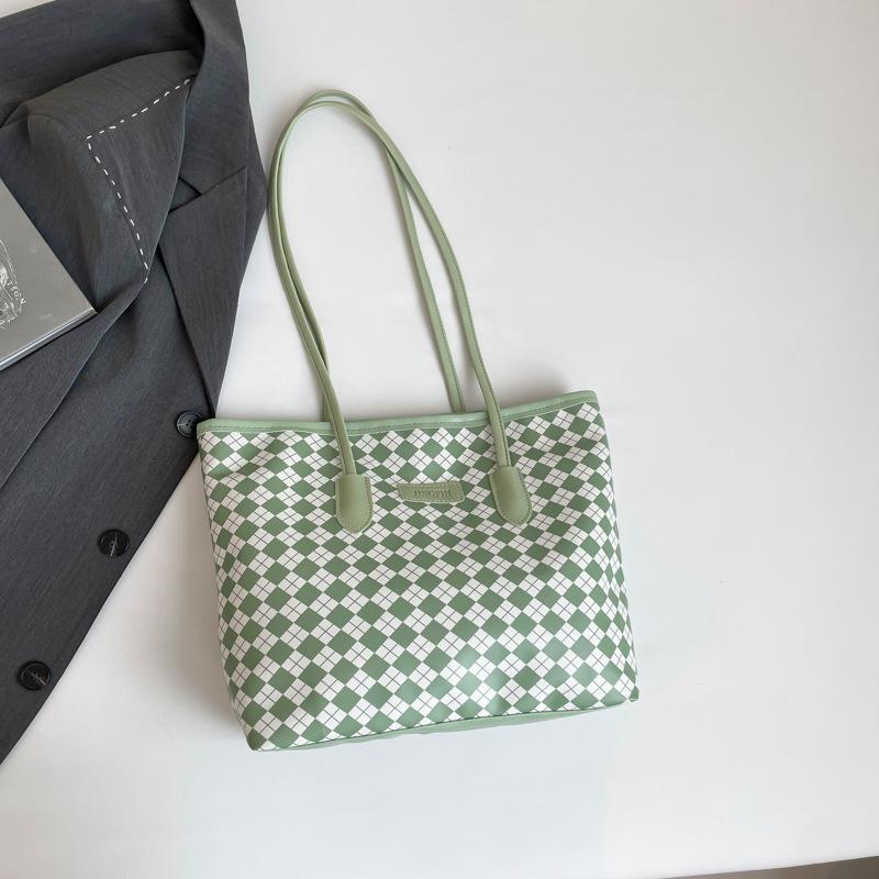 

Ромбовидная портативная хозяйственная сумка, сумка-тоут, женская, лето 2025, новая, большая вместимость, легкая, дорожная сумка-тоут