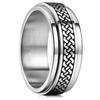 Fashion Men Stainless Steel Anxiety Fidget Spinner Rings Viking Infinity Intertwined Celtic Knot Rings for Men Wedding Jewelry