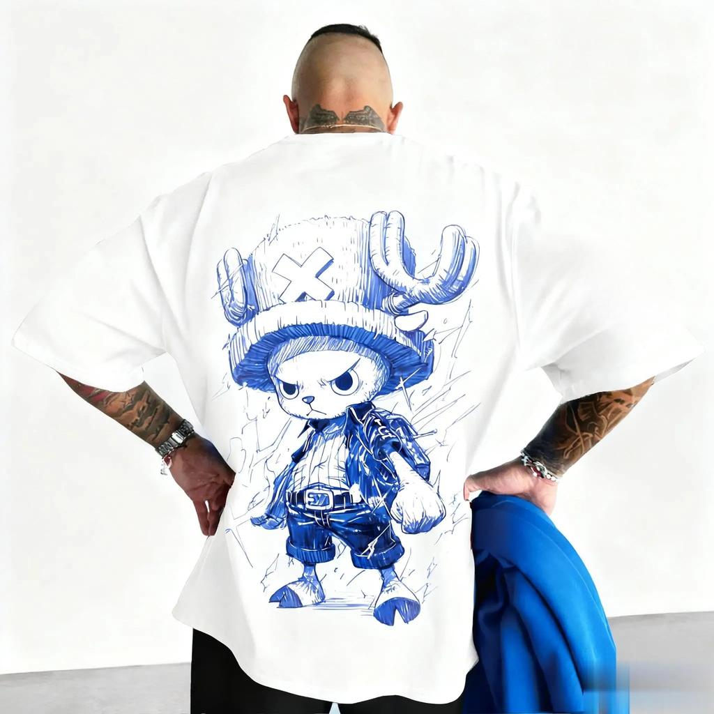 One Piece Anime Graphic Tshirt Unisex Unisex Streetwear Oversized Short Sleeve Tops Summer Casual Tees Cartoon Print Y2k Clothes