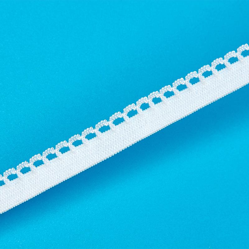 1cm Crescent Lace Elastic Webbing for Skirts & Underwear Edge Trim