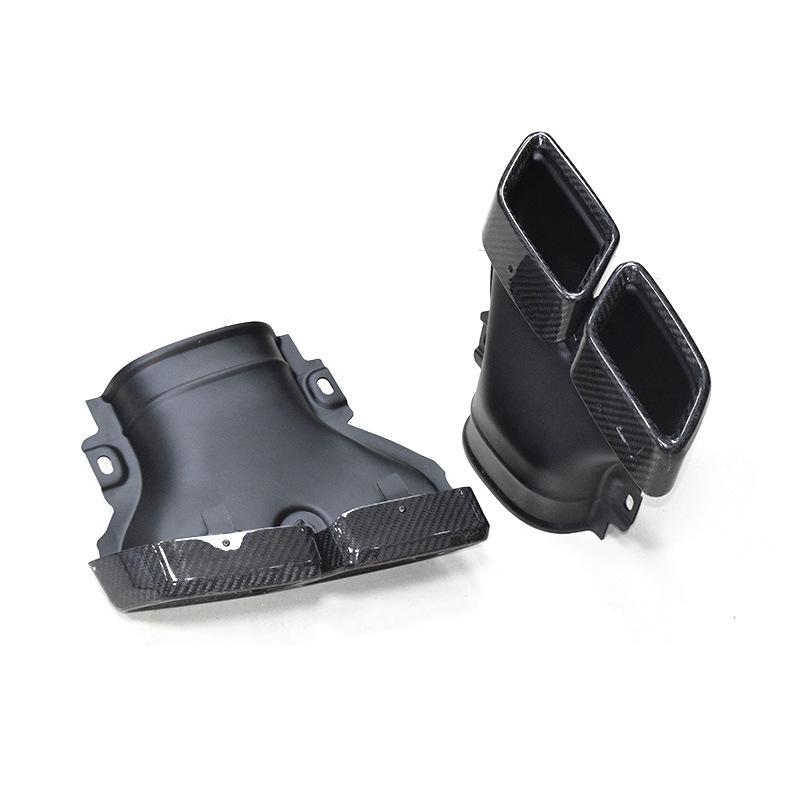 Carbon Fiber Quad Exhaust Tailpipe for Mercedes E-Class W213 E200/E260/E300 AMG