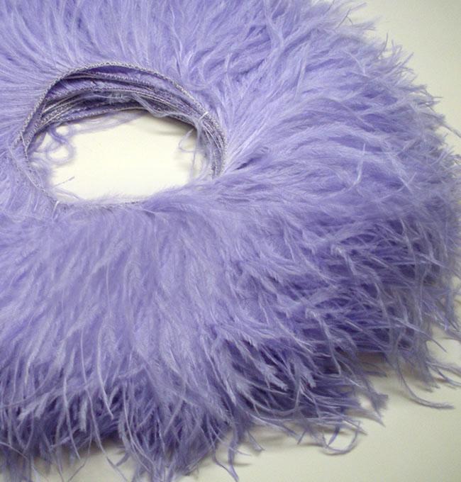 15-18cm Double Layer Dense Ostrich Feather Trim for Clothing & Formal Wear