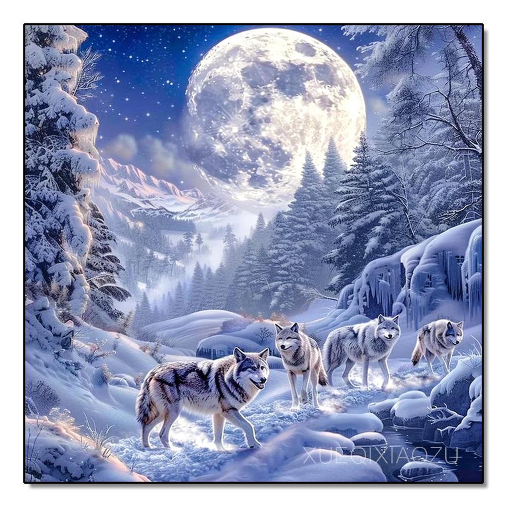 DIY Plná kulatá/čtvercová vrtačka Krajina Diamantová malba 5D Venkovská scenérie Domácí dekorace Umělecké řemeslo Kamínky Sada pro křížkovou výšivku