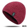 Men's Autumn and Winter Versatile Warm Plush Wool Hat, Men's and Women's Outdoor Cycling Ear Protection and Cold Protection Pullover Hat Ice