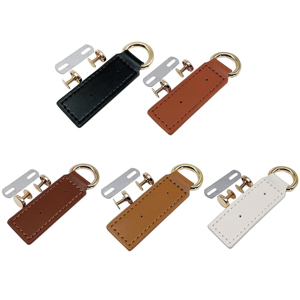 Hebilla de Cuero PU Accesorios DIY Anillas D para Bolso de Mano Bolso de Hombro Correas de Cincha Lazos Collares para Perro Cinturones Llavero