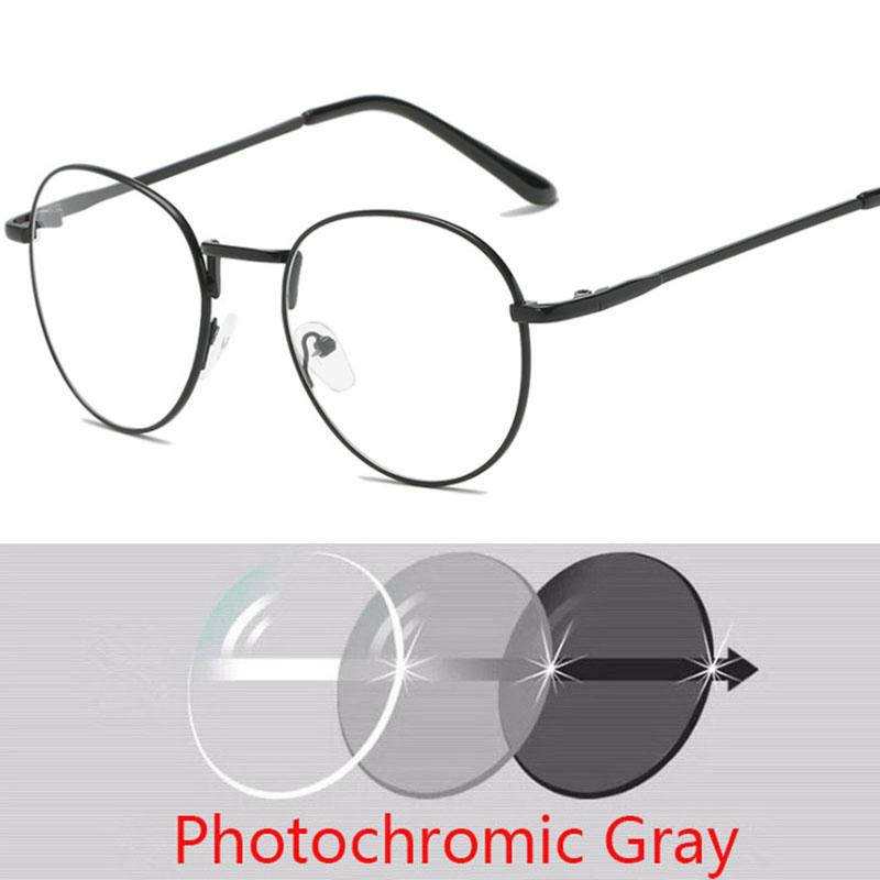 Retro Reading Glasses Men And Women Brand Designer Round Optical Eyewear Trend Metal Glasses +50 +75 +100 +150 +200 +300 To +600