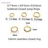 Großhandel 14K/18K Vergoldet Gelötet Geschlossene Ringverbinder Biegeringe Für DIY Schmuckherstellung Zubehör