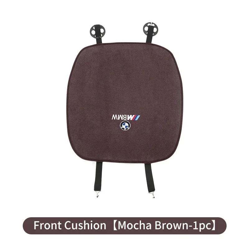 -Winter Autostoelhoes Suede Warm Voor- en Achterbankkussen Beschermer Accessoires Voor BMW 3 5 Serie X1 X3 X5 G30 G20 F48 G01 G05