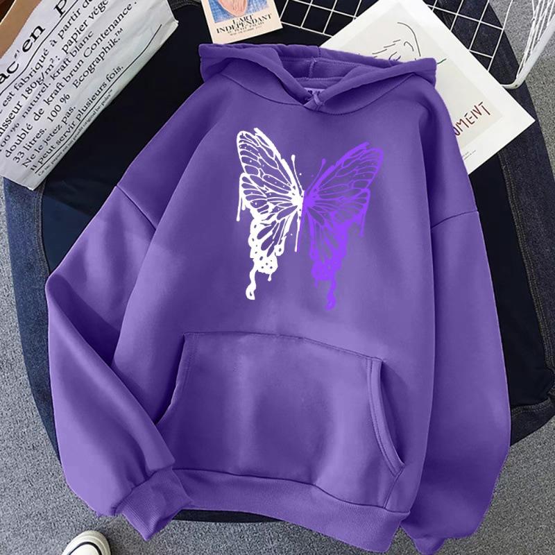 

White And Purple Butterflies Personality Funny XXXL фиолетовый
