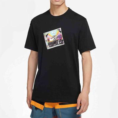 T Shirts Men's Black Crew Neck Moderate Straight Fit CW0403-010