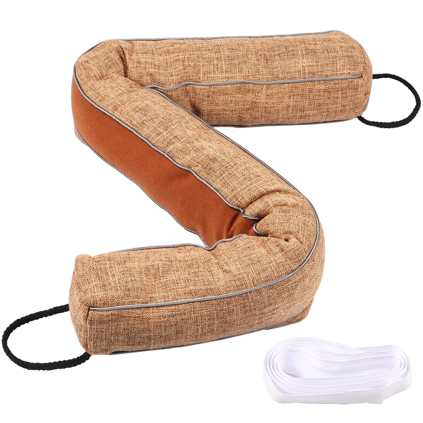 

Door Bottom Sealing Strip Stopper Reduction Noise Guard Wind Dust Proof Under Door Draft Blocker Guard Holder Weighted Seal кофейный