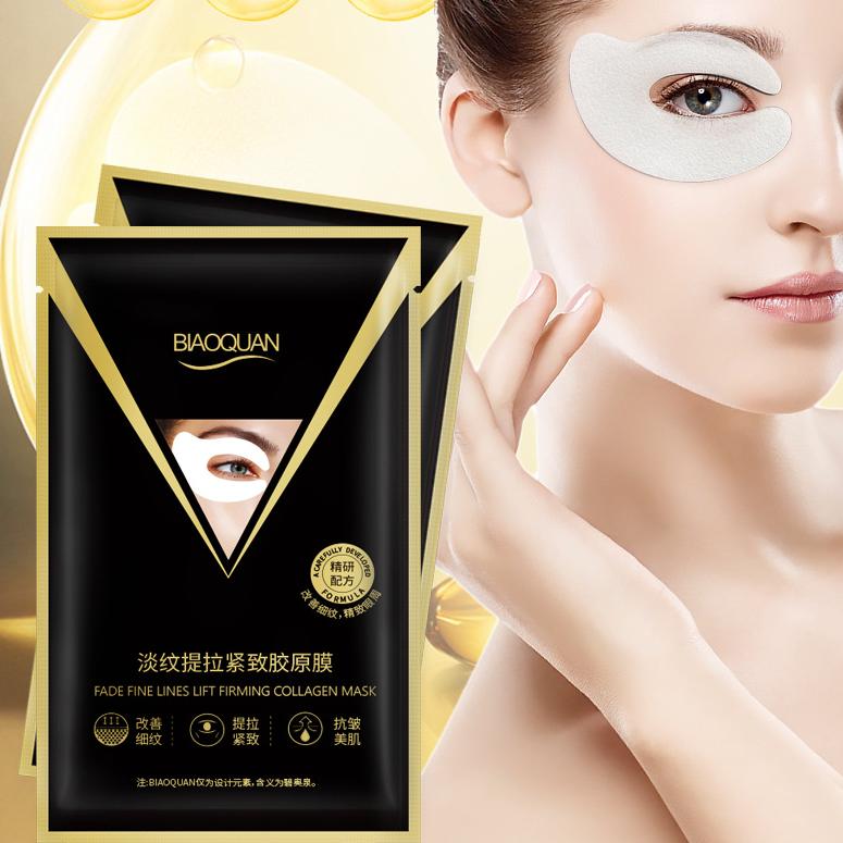 Fade Fine Lines Lifting Firming Collagen Mask Anti Aging Wrinkle Care Eye Mask Improves Eye Bags and Dark Circle