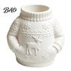 Desktop Ornament for Dressing Table 3D Printed Sweater Pen Holder, Creative Desk Organizer with Elk Snowflake Relief Home Unique Holiday Gift