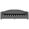 Vidaxl Sofa Z Materacem, Ciemnoszara, 90X190 Cm, Tkanina