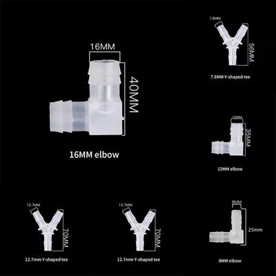 8/12/16/Χιλιοστά Συνδετήρες Αγκώνα Εξαρτήματα Ενυδρείου Πλαστικός Μετατροπέας Τριών Εξόδων Κεφαλή Σωλήνας Ευθύς Μειωτήρας Προσαρμογέας Μαλακού Σωλήνα