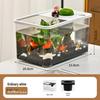 Transparent Plastic Desktop Goldfish Tank for Home Decor - Small & Medium Sizes Available