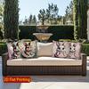2D Cute Dressed Rabbits Pattern Pillow Covers Pattern Cushion Cover Suitable For Sofa Bedroom Car Pillow Cover
