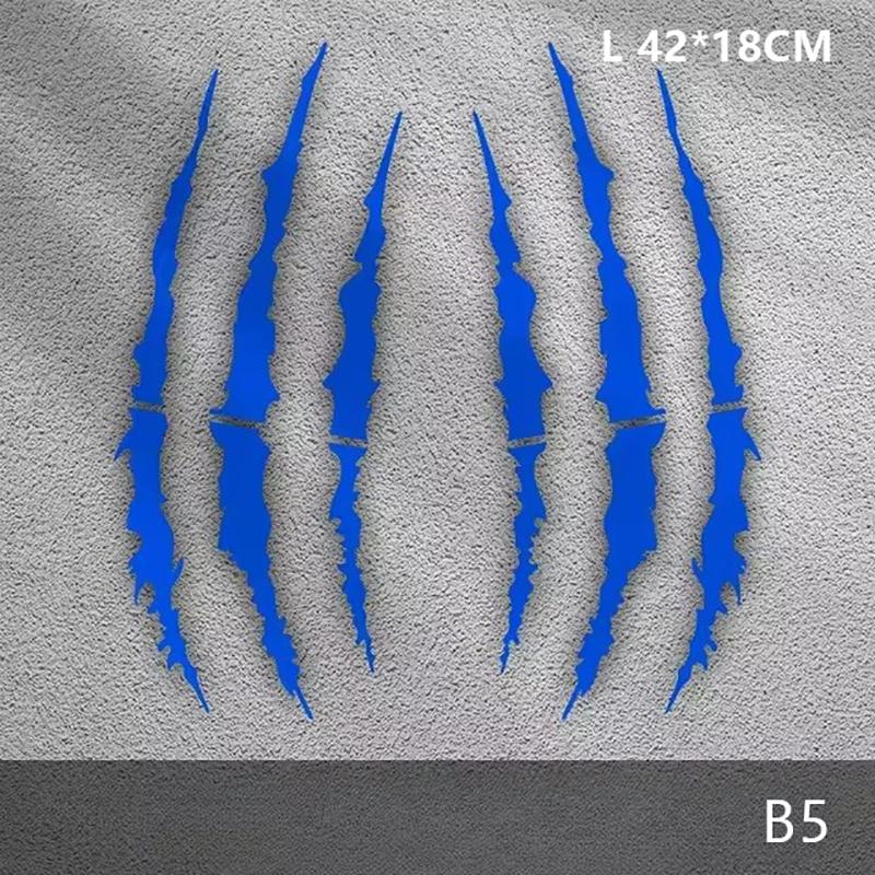 2Pcs Motorcycle Monster Claw Scratch Stickers Diy Motocross Helmet Body Vinyl Decals For Bmw Ktm Kawasaki Yamaha Suzuki Honda
