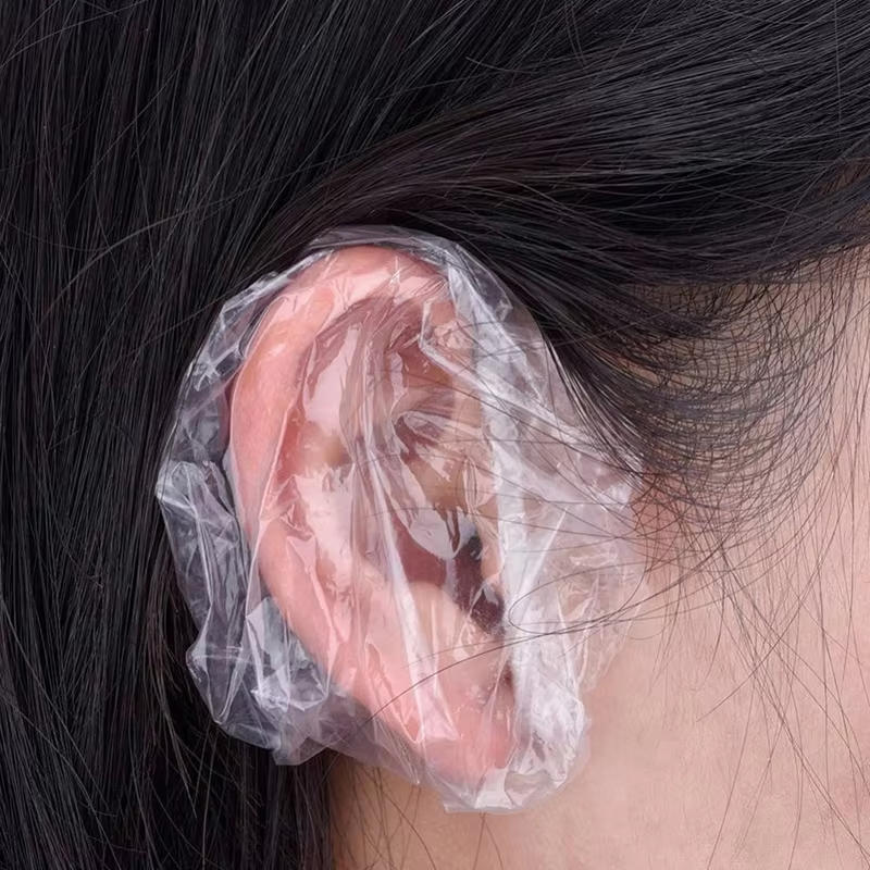 100/300/500Pcs Disposable Waterproof Ear Cover Transparent Bath Shower Hair Salon Earmuffs Coloring Protector Caps High Quality