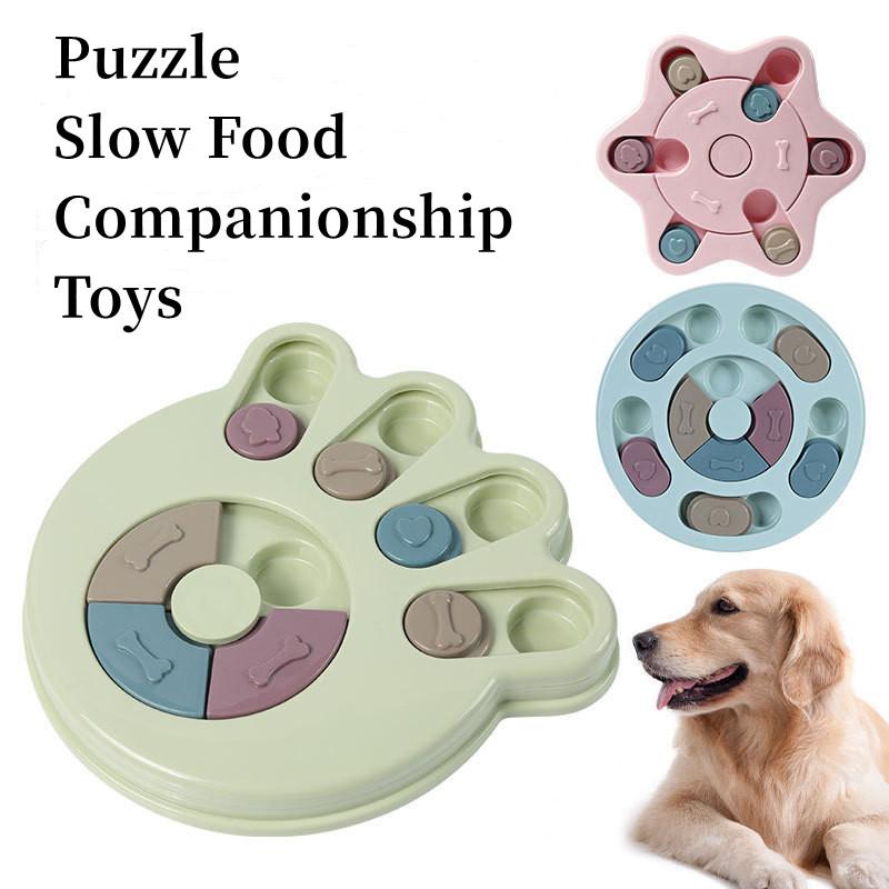 Hondenspeelgoed Puzzel Langzame Voederbak Interactief Verhoog Puppy IQ Voedseldispenser Langzaam Eten Antislip Kom Huisdier Kat Honden Trainingsspel