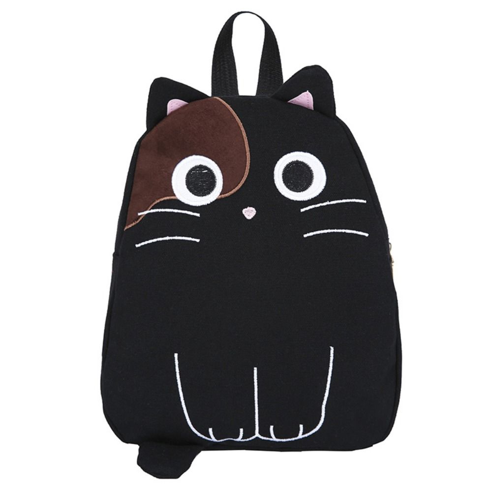 Cute Canvas Backpack Bags Large Capacity Travel Backpack Student Backpack Kawaii Cat Schoolbags
