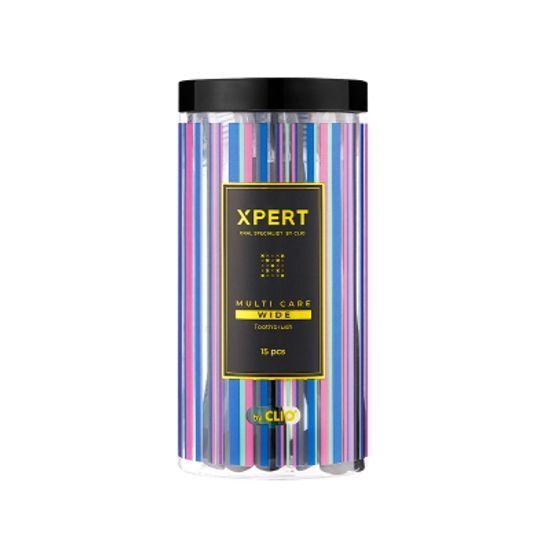 Clio XPERT Multi-Care Wide Ultra-Fine Toothbrush, 15-Pack
