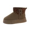 Fashion Women Leopard Print Shoes Winter New Comfortable Warm Women's Snow Boots Non-slip Wear-resistant Fashion Plush Short Boots Hot