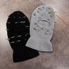 Funny Punk Rivet Design Knitted Headgear Face Mask Hat For Men Teens And