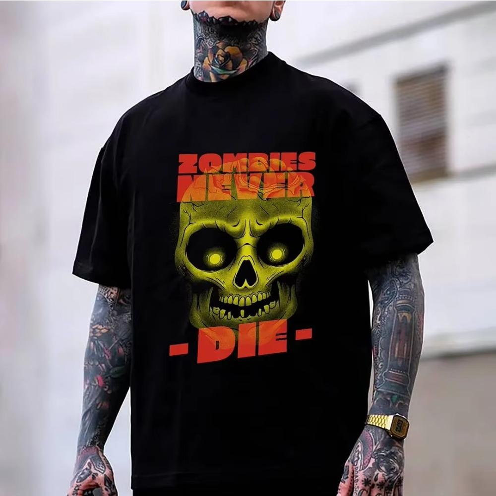 Summer New Hot Selling Moisture Absorbing Popular Male Weird Short Sleeve Comfortable Breathable Loose Quick Drying Top Men