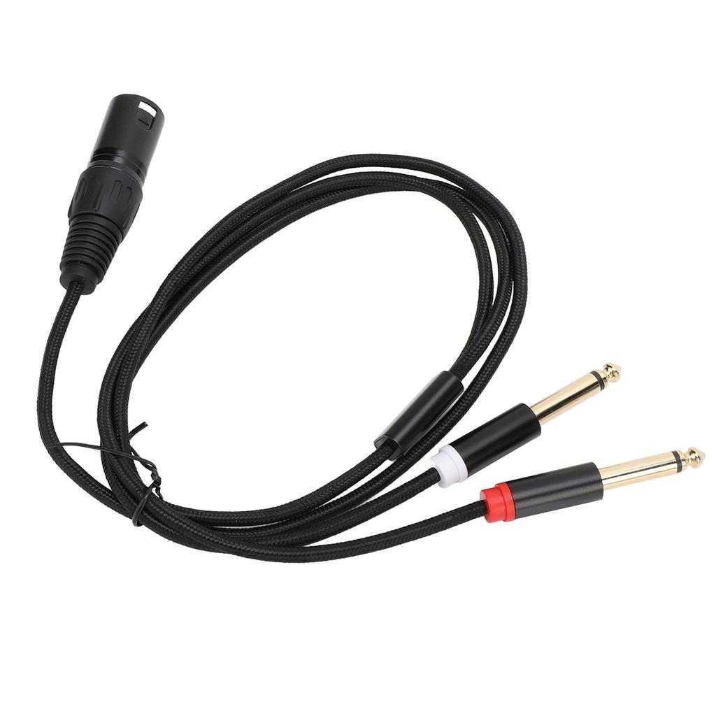 Dual 6,35 mm TS Stecker auf XLR 3-polig Stecker Kabel Dual 14 Zoll Mono auf XLR Y-Splitterkabel für