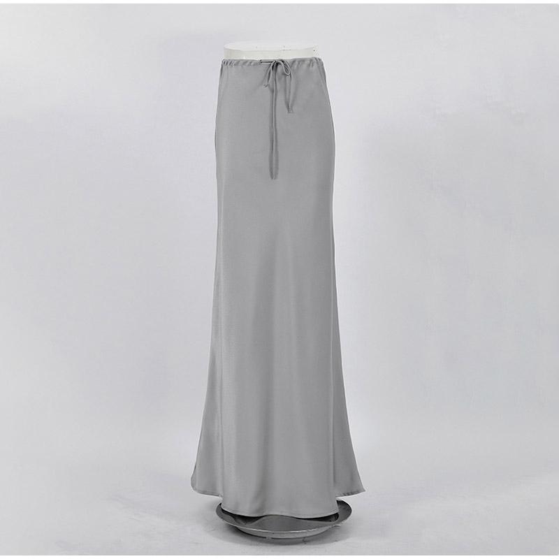 Элегантная офисная юбка-рыбий хвост с завязками на высокой талии — фото 5