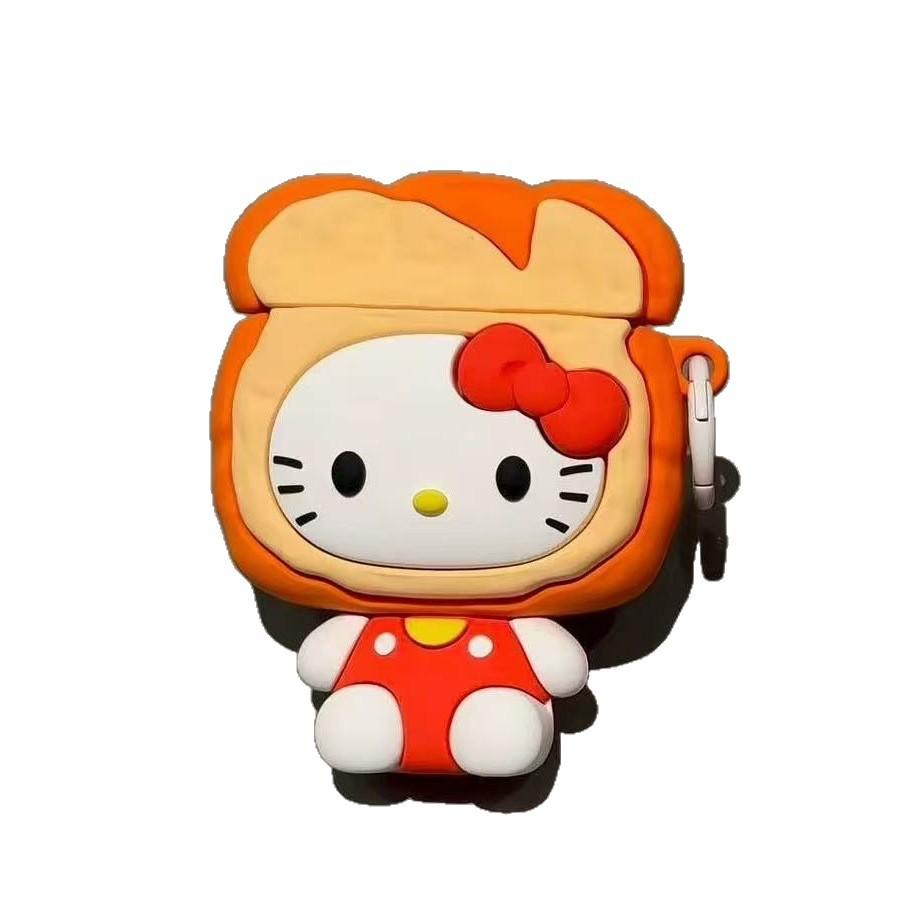 Cute toast kt cat AirPods pro apple bluetooth headset case 1/1/1 generation cartoon protective case for women