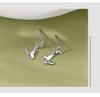 925 Silver Butterfly Earrings for Women Girls Fashion Jewelry Gift Trendy Accessories