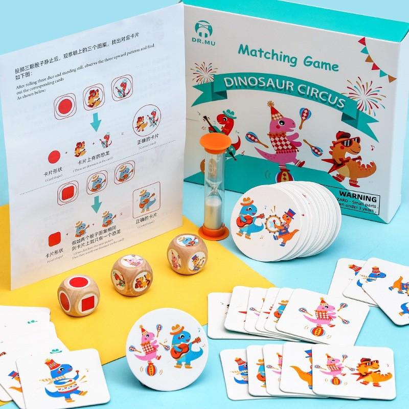 

Wooden Dinosaur Circus Puzzle Game for Early Education