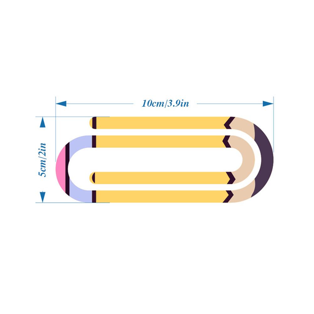 12 Pcs Teacher Appreciation Gift Acrylic Paper Clips Jumbo Paper Clips Large Personalized Paper Clips for Home Office School Use