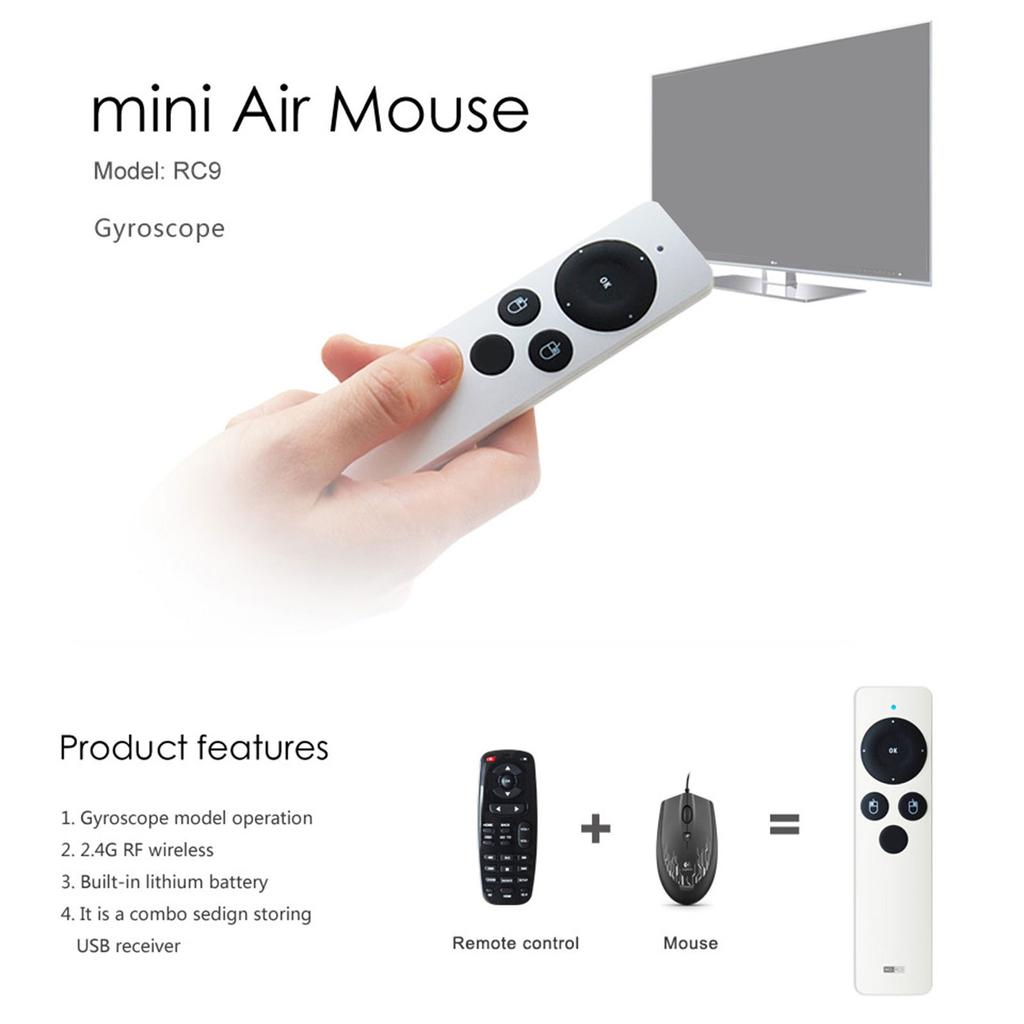 Wireless Presenter Remote Rechargeable USB PPT Pointer Air Mouse Control for Computer Laptop