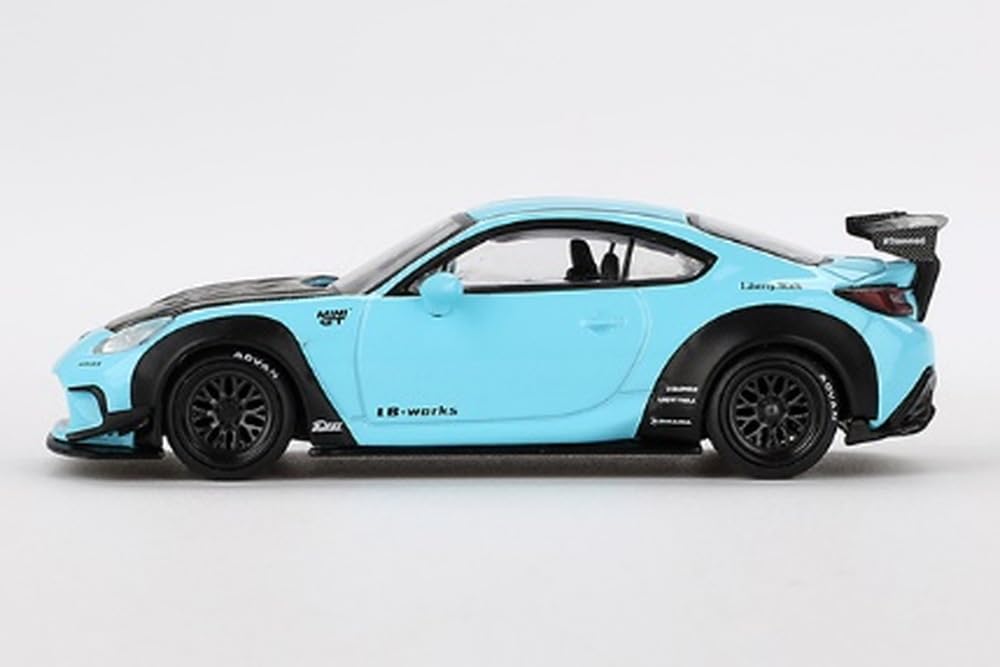 MINI GT Skala Toyota GR86 Babyblå Ferdig Modell 1/64 LBNation (Venstrekjøring) MGT00873-BL