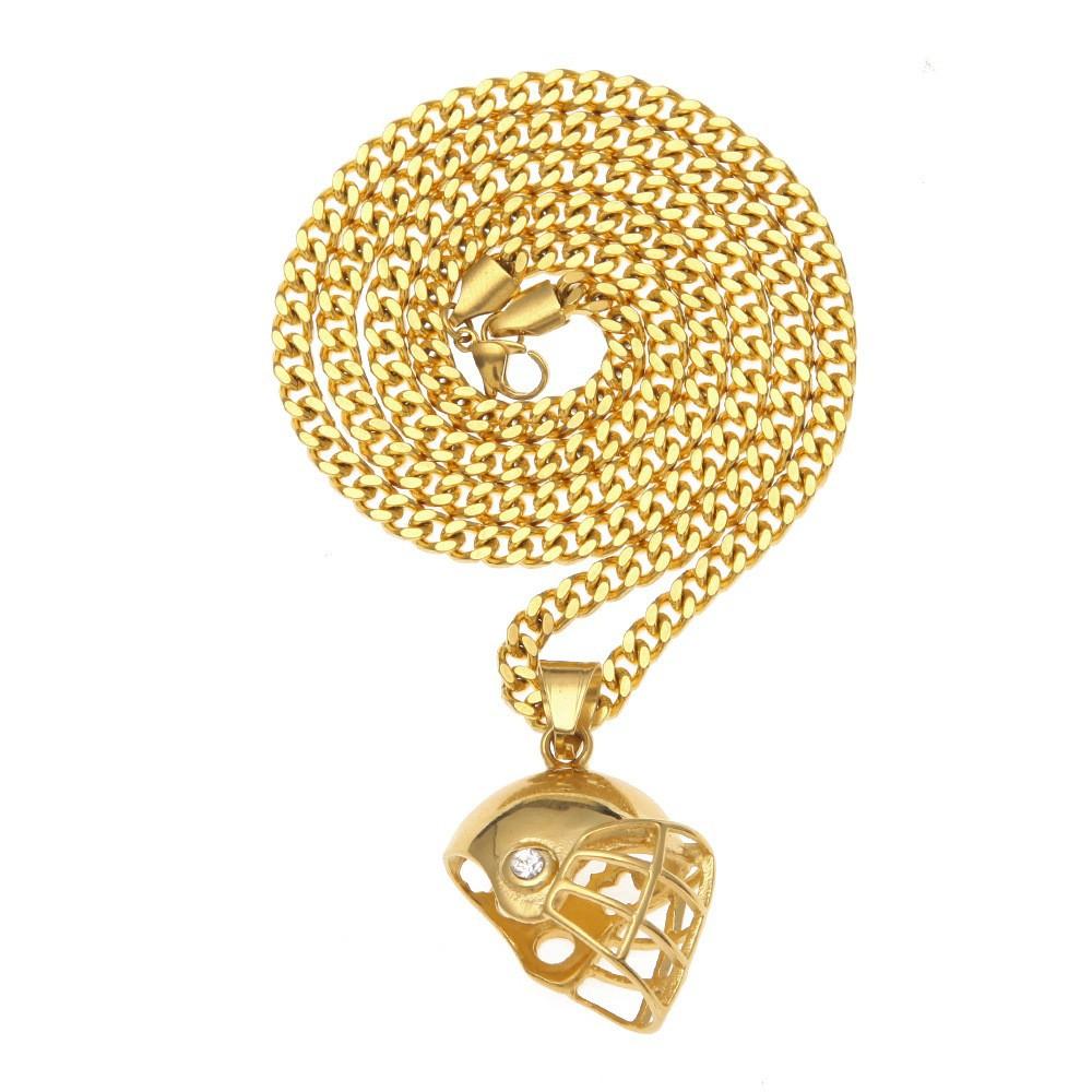 Hot Sale Stainless Steel Hip Hop Necklace, Boxing Gloves, Helmet, Jerseys, Axe Hammer Pendant