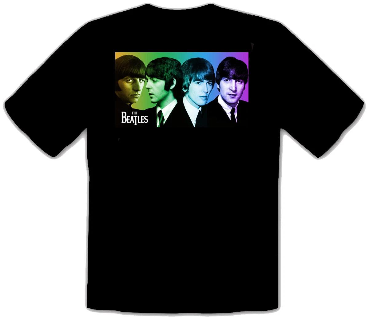 

THE Rules BEATLES Rock Music Black T-shirt -087- 2XL