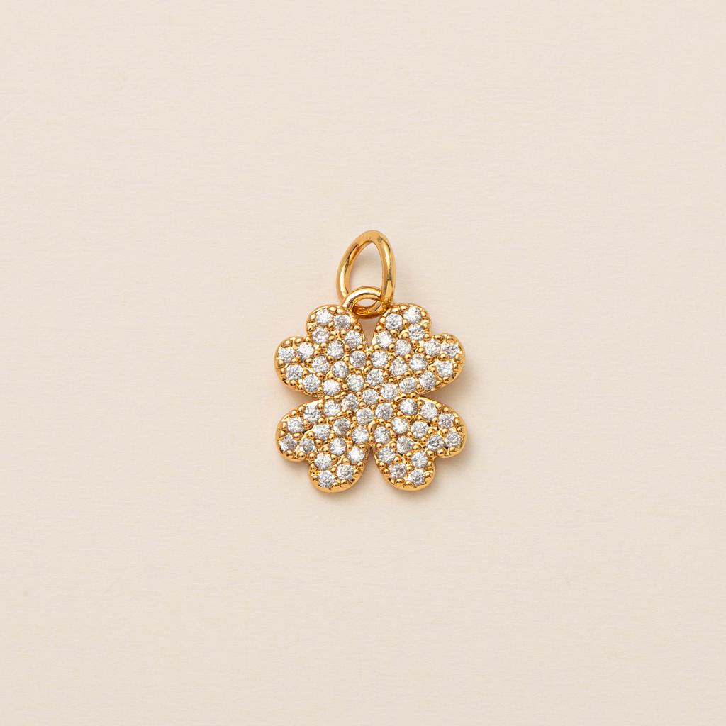 European and American DIY handmade small pendant accessories, heart-shaped horseshoe pendant, gold-plated color preservation